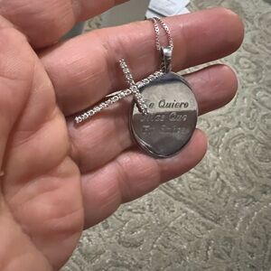 Elegant Silver Cross Necklace